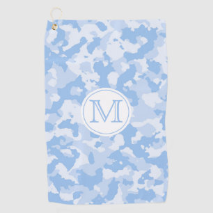 Blaues Tarnungs-Muster der Camouflage-  mit Golfhandtuch