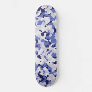 Blaues Tarnungsmuster Skateboard