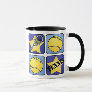 Blaues Tennis Tasse
