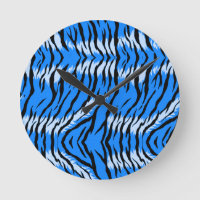 Blaues Tiger-Tierhaut-Musterdesign