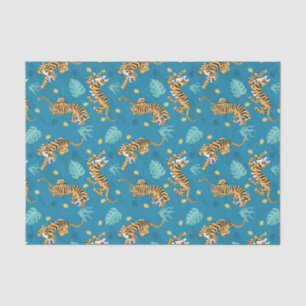 Blaues Tiger-Tissue-Papier Seidenpapier