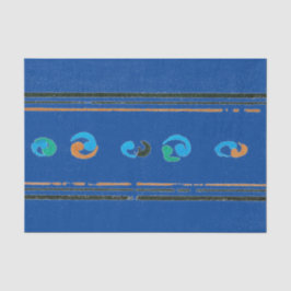 BLAUES TISSUPAPIER JAPANISCHER TEXTILDRUCK SEIDENPAPIER