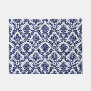 Blaues Toile Fußmatte