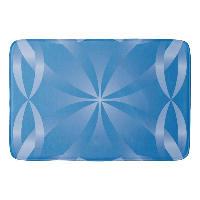 blaues Topaz-Muster Badematte (Vorderseite)