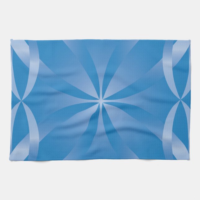 blaues Topaz-Muster Handtuch (Horizontal)