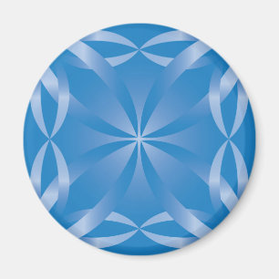 blaues Topaz-Muster Magnet
