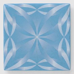 blaues Topaz-Muster Steinuntersetzer