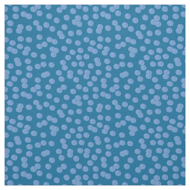 Blaues Tupfen Pima Baumwollgewebe Stoff (Muster)