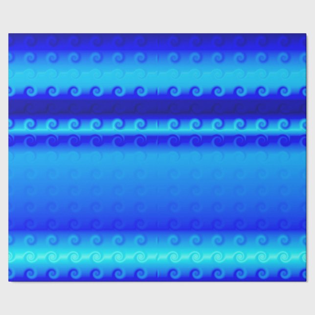 Blaues Umschlagpapier Geschenkpapier (Saum)