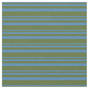 Blaues und dunkles Olive-Grün-Muster Stoff