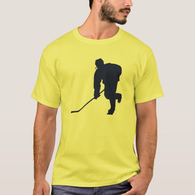 BLAUES UND GELBES HOCKEY T-Shirt (Vorderseite)