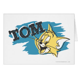 Blaues und gelbes Logo Toms