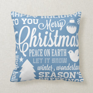 Blaues und grünes kissen