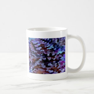 Blaues und lila-Tarnmuster Kaffeetasse