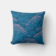 Blaues und rosa Korallenriffmuster