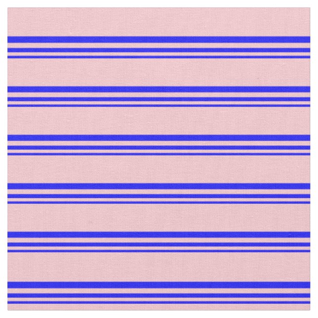 Blaues und rosafarbenes Muster Stoff (Nahaufnahme)