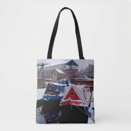 Blaues und rotes Boot