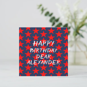 Blaues und Rotes Glück zum Geburtstag