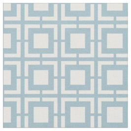 Blaues und weißes Breeze Blockmuster aus dem Mitte Stoff