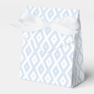 Blaues und weißes Diamantmuster Geschenkschachtel
