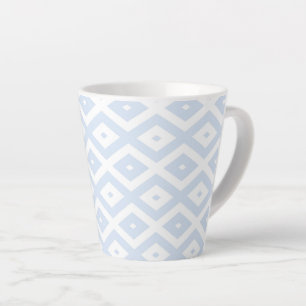 Blaues und weißes Diamantmuster Milchtasse