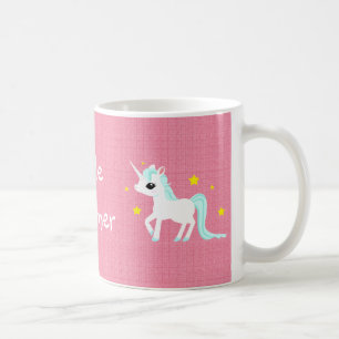 Blaues und weißes Einhorn spielt kundengerechtes Tasse