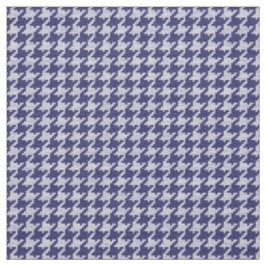 Blaues und weißes Hahnentrittmuster-geometrisches Stoff