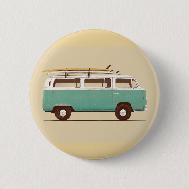 Blaues Van | Florent Bodart Button (Vorderseite)