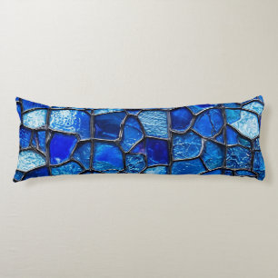 Blaues venezianisches Glas-Muster Seitenschläferkissen