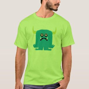 blaues verrücktes Monster T-Shirt