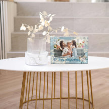 Blaues Vintage-Design mit Zitat Benutzerdefinierte