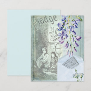 Blaues Vintage-Scrapbook-Papier 