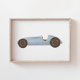 Blaues Vintages Race Car Kids Zimmerdekor Poster (Von Creator hochgeladen)