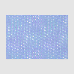 Blaues Violet Trendy Dreiecke Geometrisches Party Seidenpapier