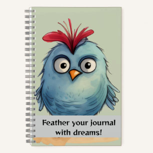 Blaues Vogelgezwitscher Notizbuch
