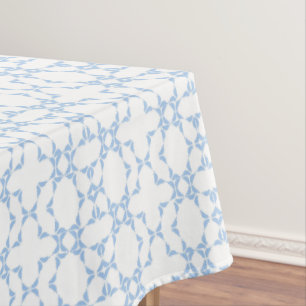 Blaues Vogelmuster Tischdecke