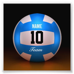 Blaues Volleyball-Team Fotodruck