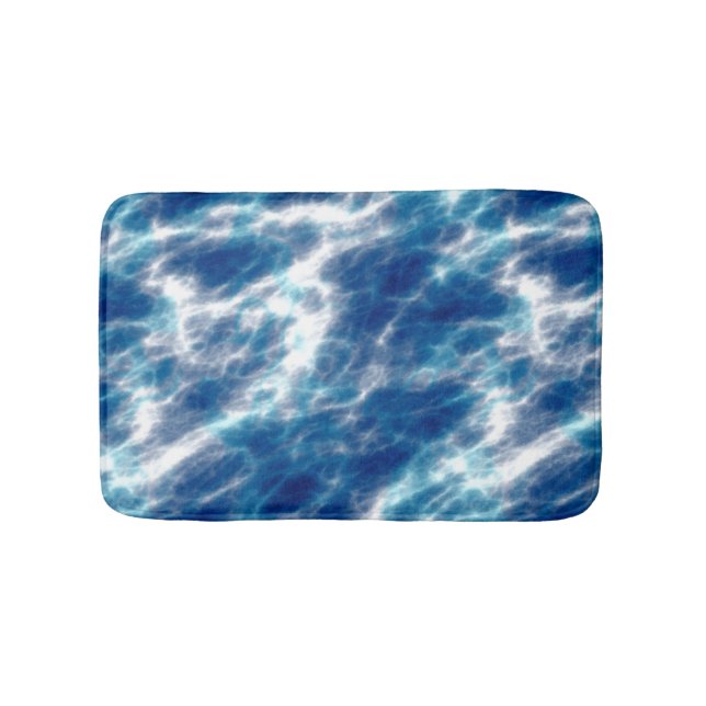 Blaues Wasser Badematte (Vorderseite)