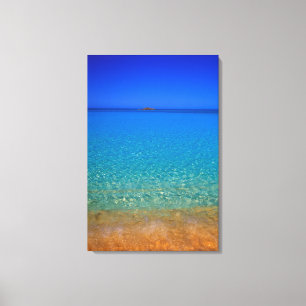 Blaues Wasser, Exuma Inseln, Bahamas. Leinwanddruck