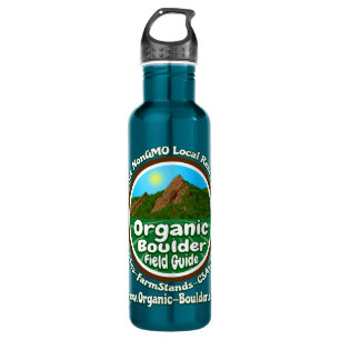 Blaues Wasser-Flasche des OBFG Logo-Edelstahl-24oz Trinkflasche