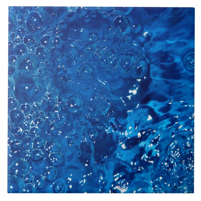 Blaues Wasser Fliese (Vorderseite)