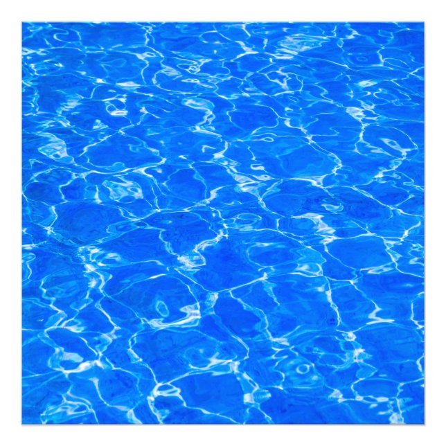 Blaues Wasser Fotodruck (Vorne)