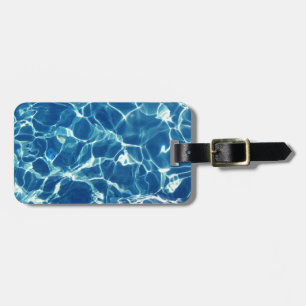 Blaues Wasser Gepäckanhänger