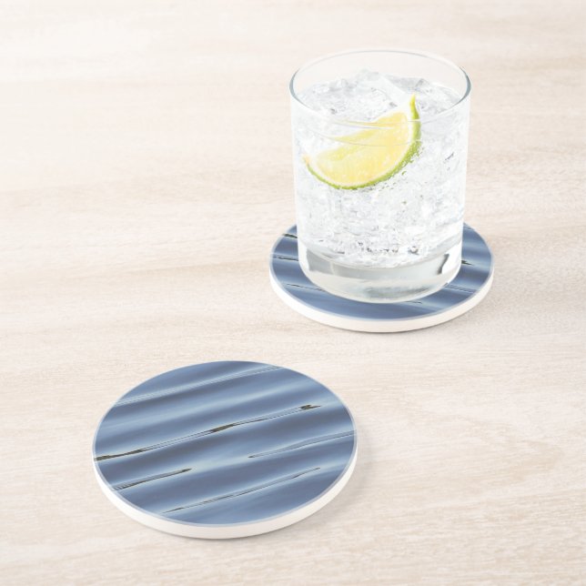 Blaues Wasser Getränkeuntersetzer (Seite)