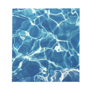 Blaues Wasser Notizblock