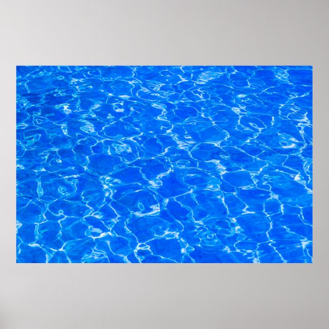 Blaues Wasser Poster (Vorne)