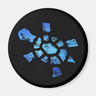 Blaues Wasser-Schildkröte-Magnet Magnet