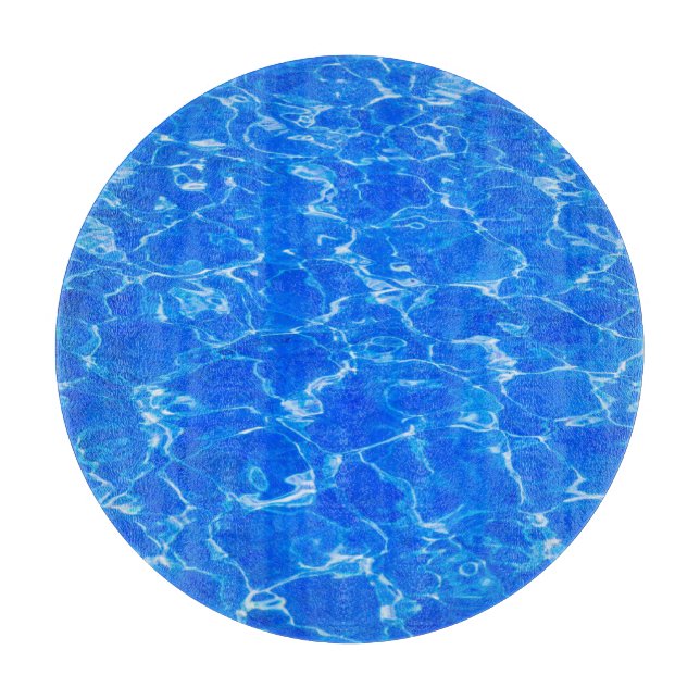 Blaues Wasser Schneidebrett (Vorderseite)