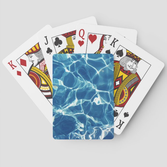 Blaues Wasser Spielkarten (Rückseite)
