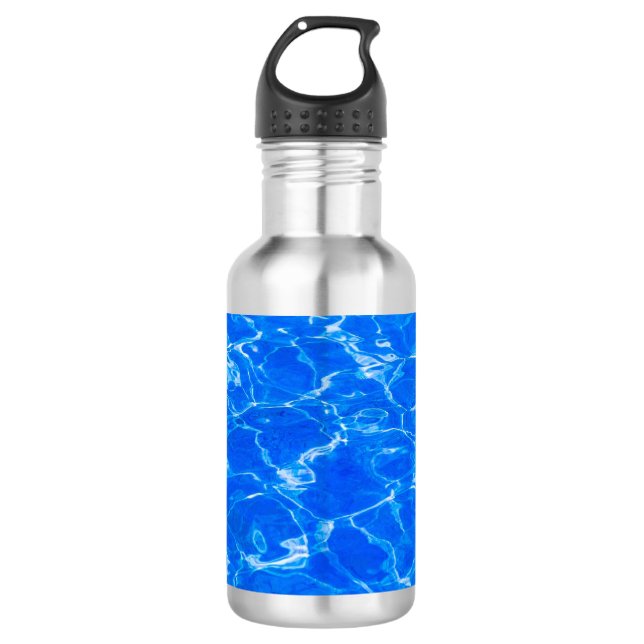 Blaues Wasser Trinkflasche (Vorderseite)